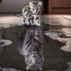 Cat Reflection Diamond Painting Kit - DIY